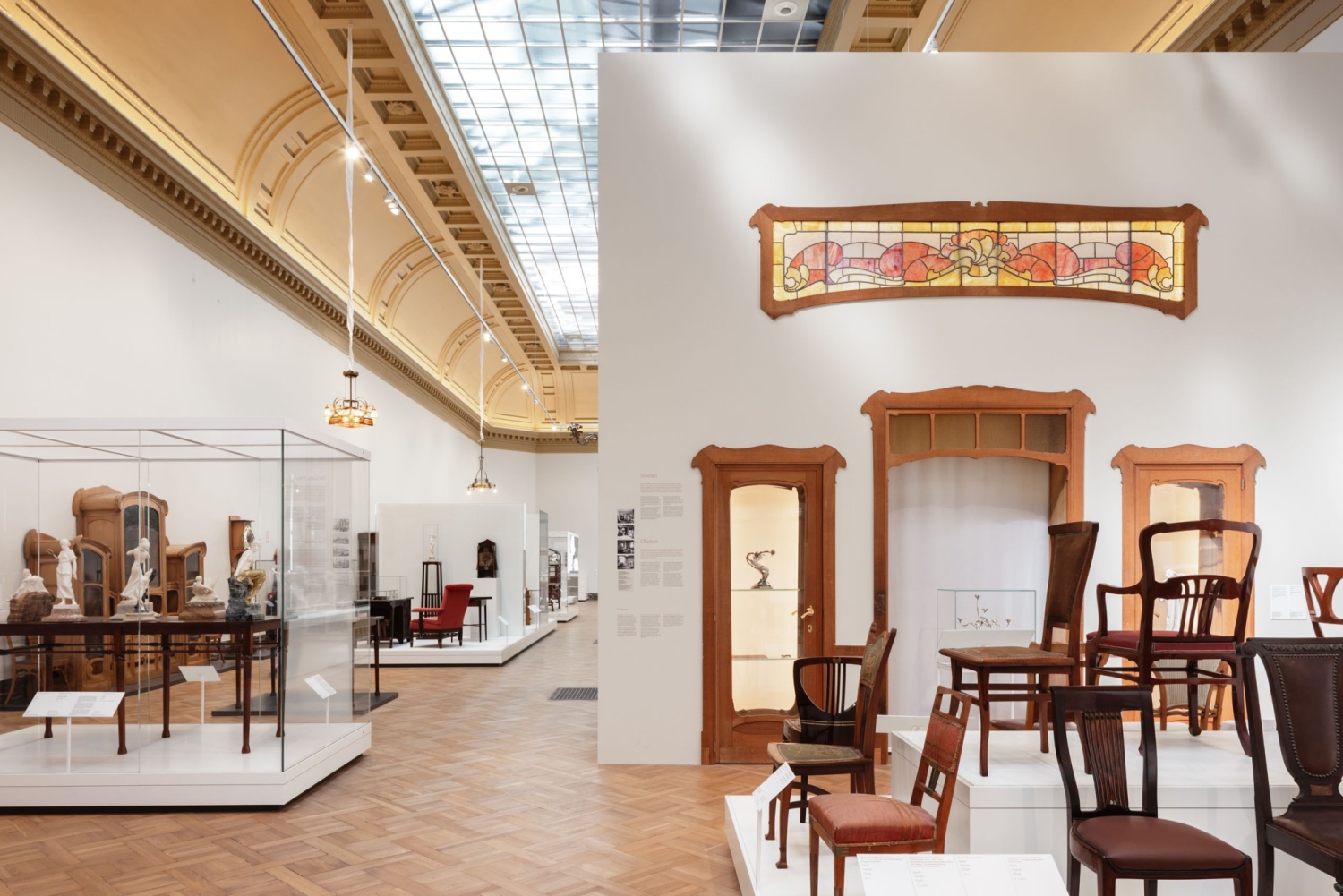 De zalen Sierkunsten van de 19de eeuw, Belgische art nouveau en art deco